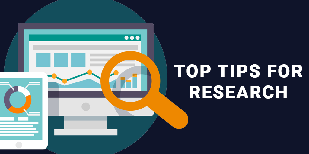 Top tips for research graphic