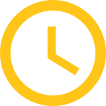 yellow clock time graphic
