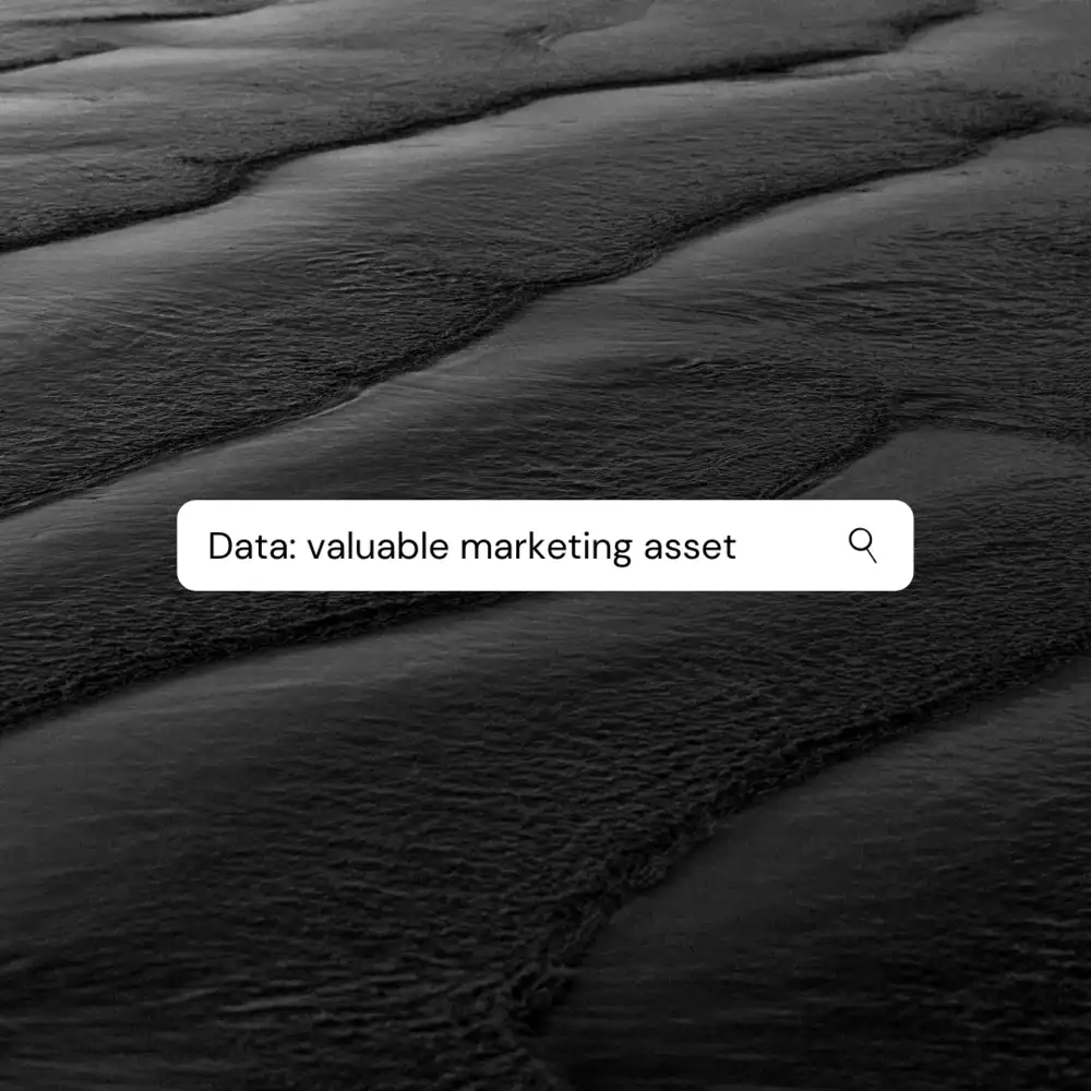picture of oil slick representing data marketing asset