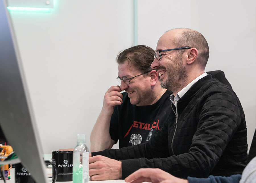 Insight Data employees at work