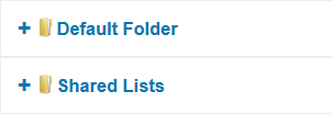 Salestracker - Saved Lists Folders