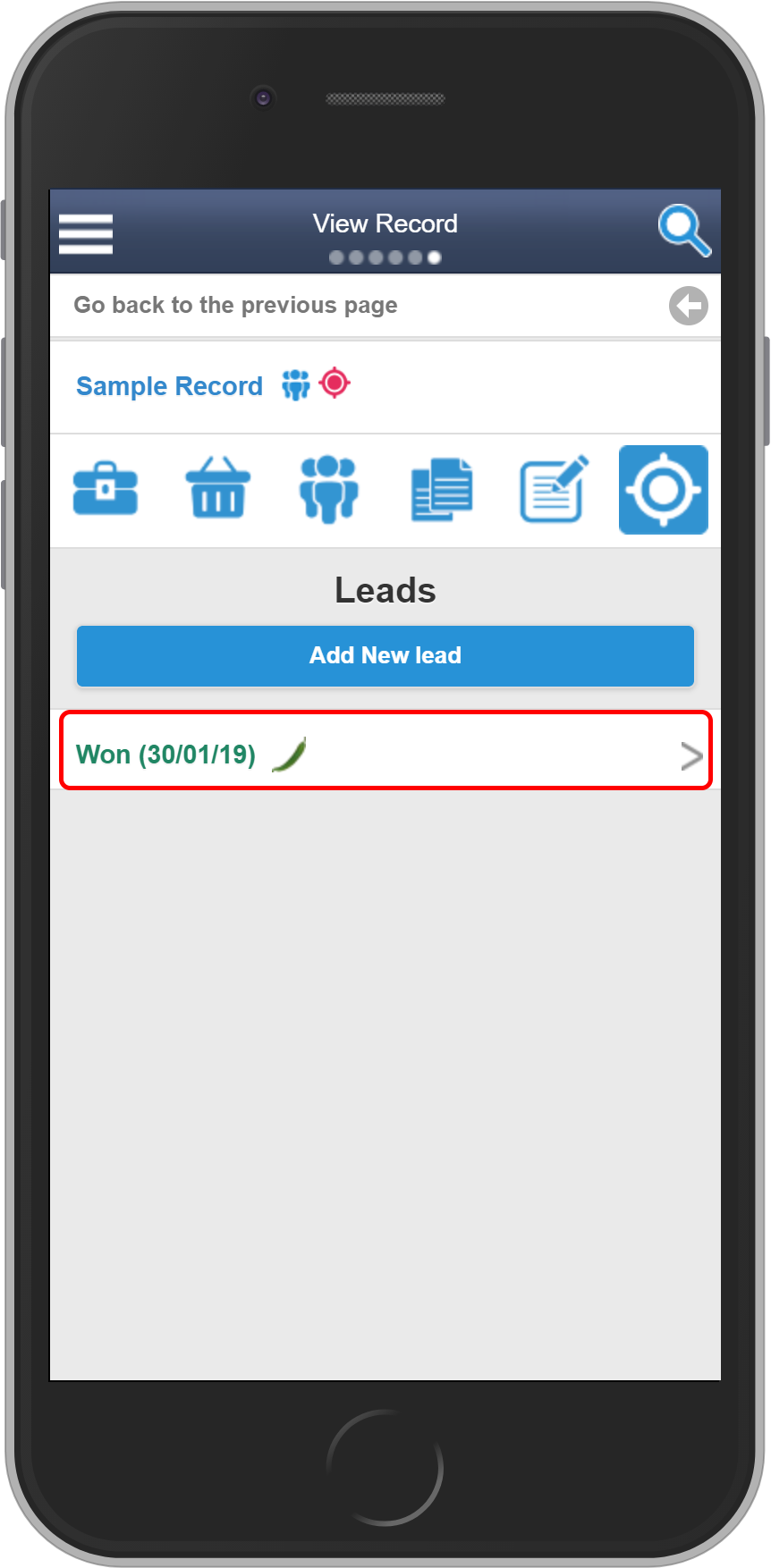 Salestracker Mobile Leads Existing