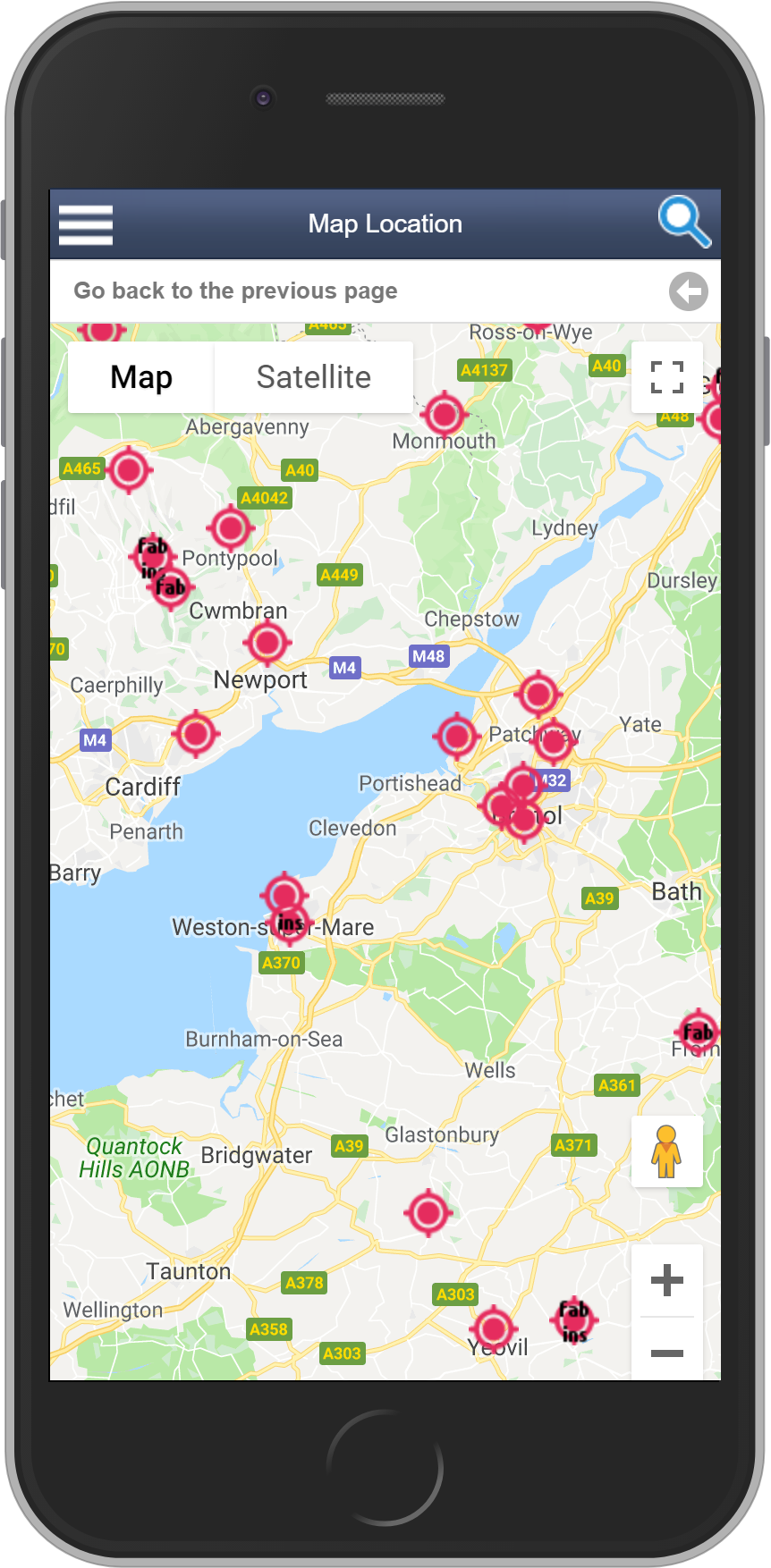 Salestracker Mobile Leads Map View