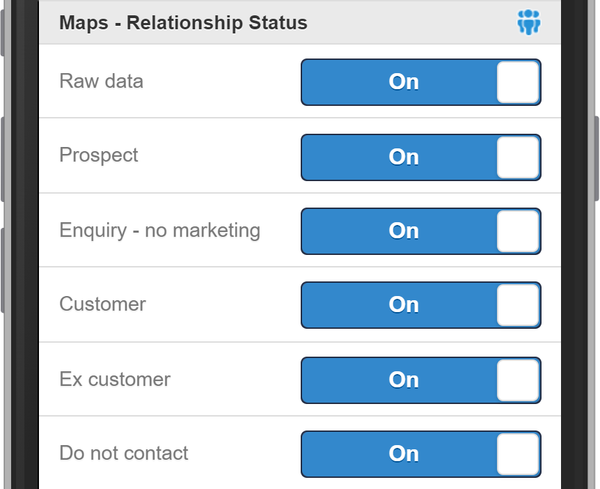 Salestracker Mobile Maps Relationship Status