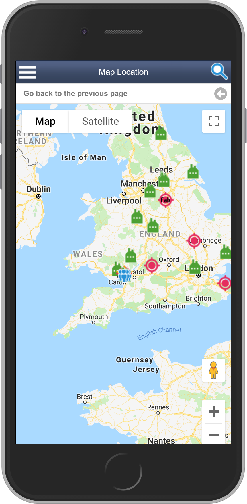 Salestracker Mobile Recently Viewed Map View