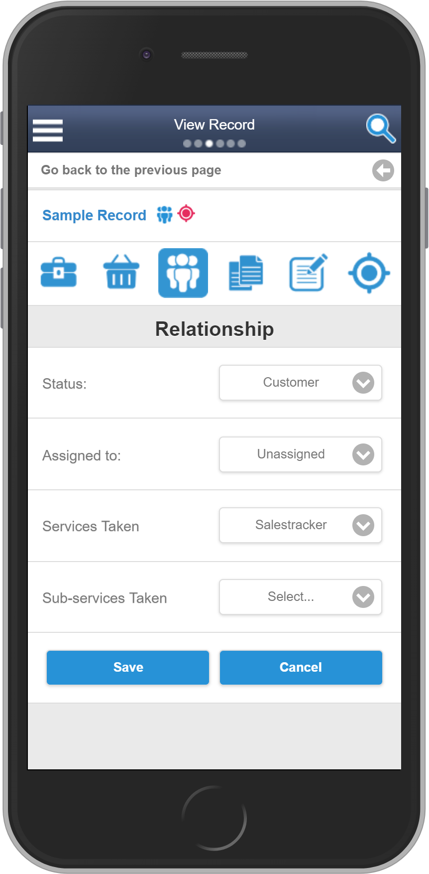 Salestracker Mobile Relationships Edit
