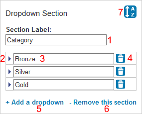 Salestracker Contact Customisation Drop Down Section
